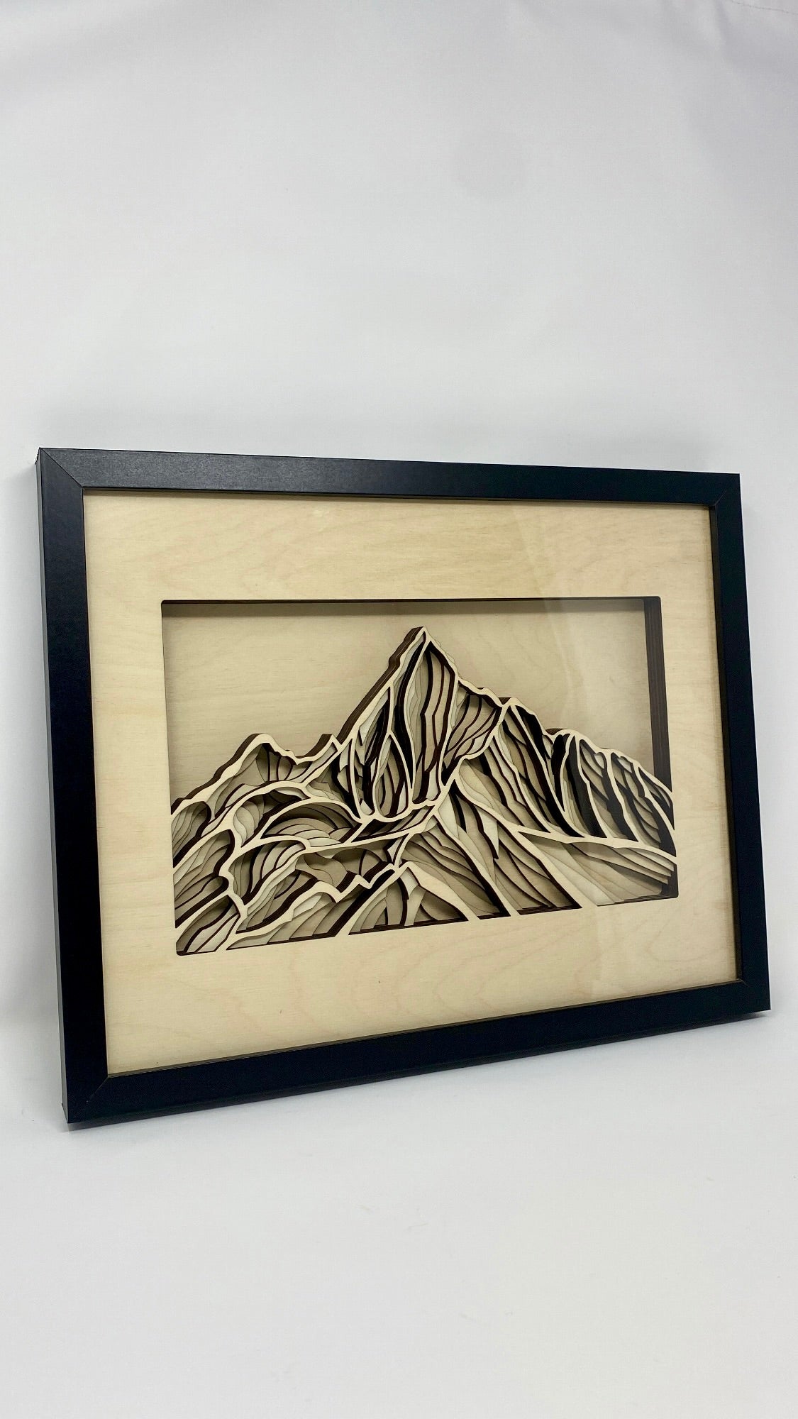 Framed Layered Mountain Wall Art