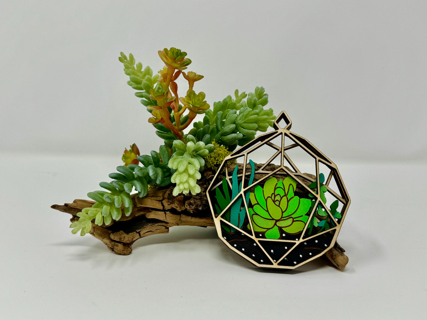 Layered Succulent Hanging Ornament
