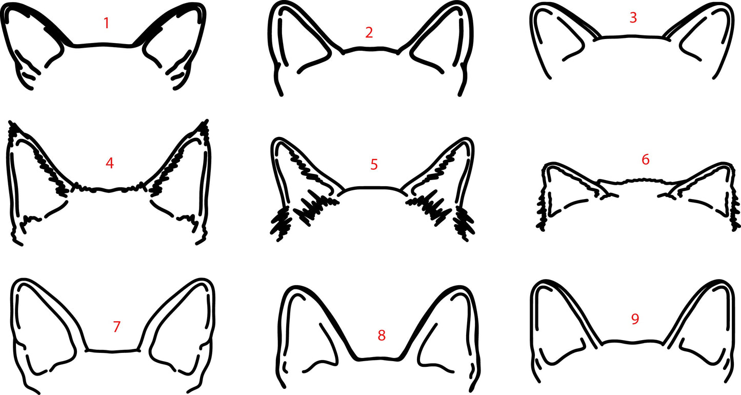 Custom Cat Ear Ornament