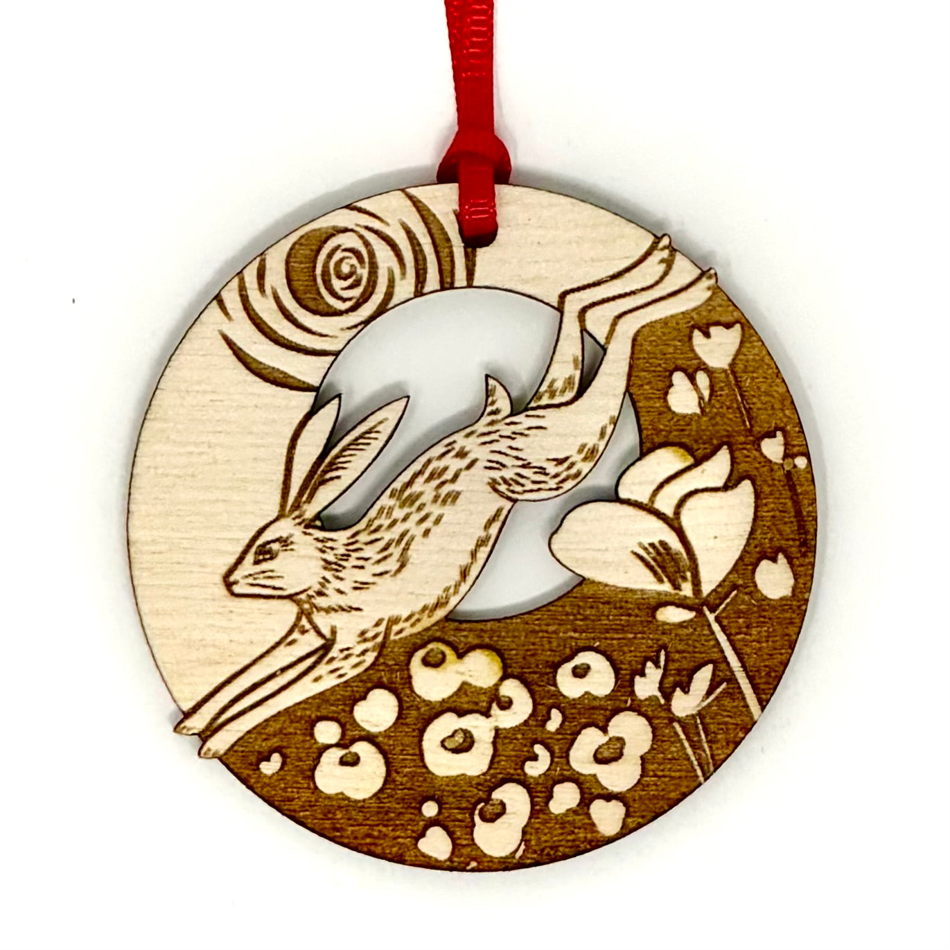 Rabbit Folk Art Ornament