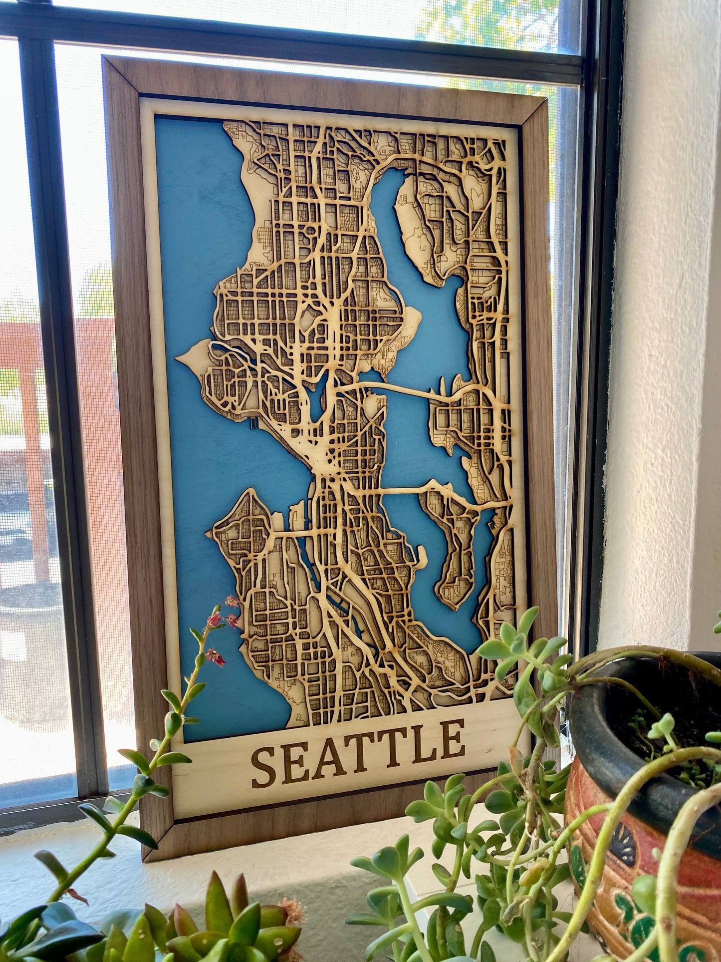 Layered Seattle Map