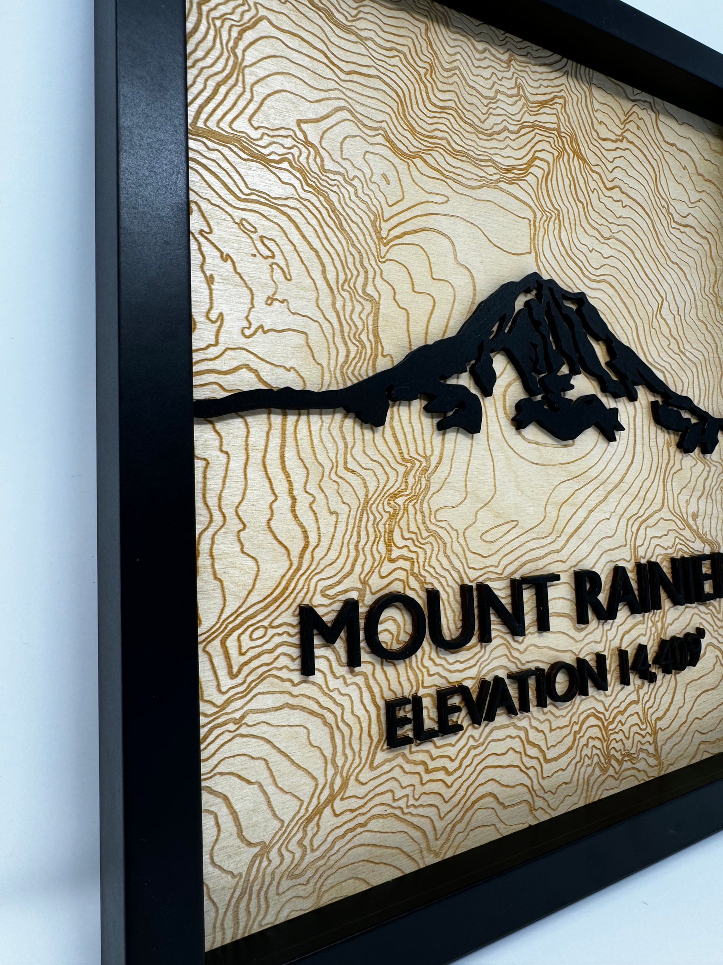 Mount Rainier Layered Topographic Map