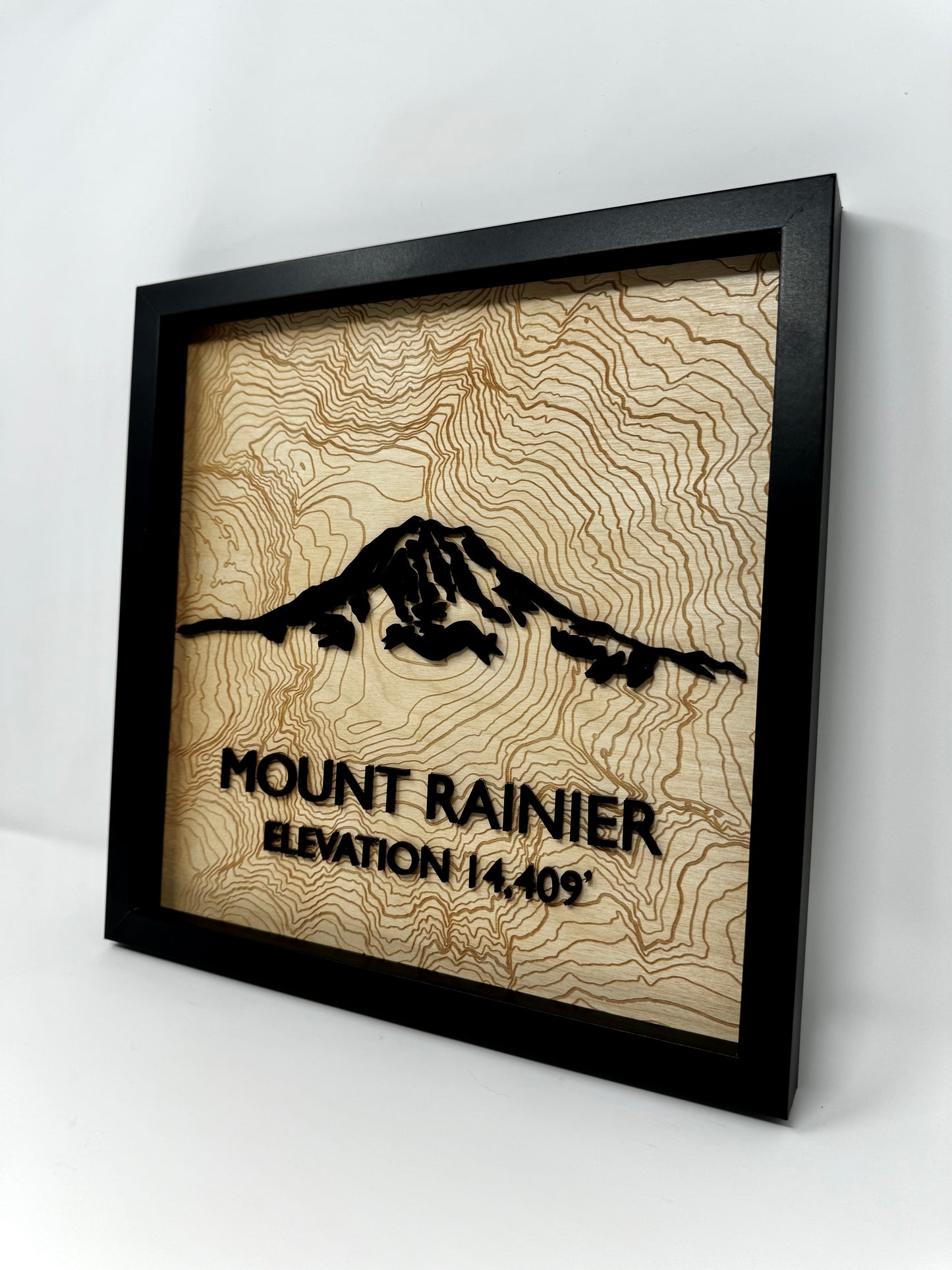 Mount Rainier Layered Topographic Map