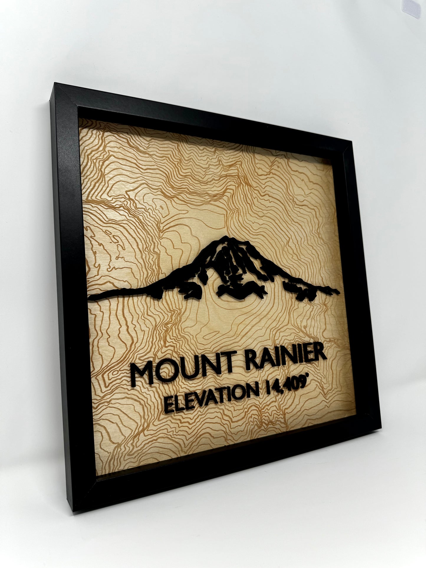 Mount Rainier Layered Topographic Map