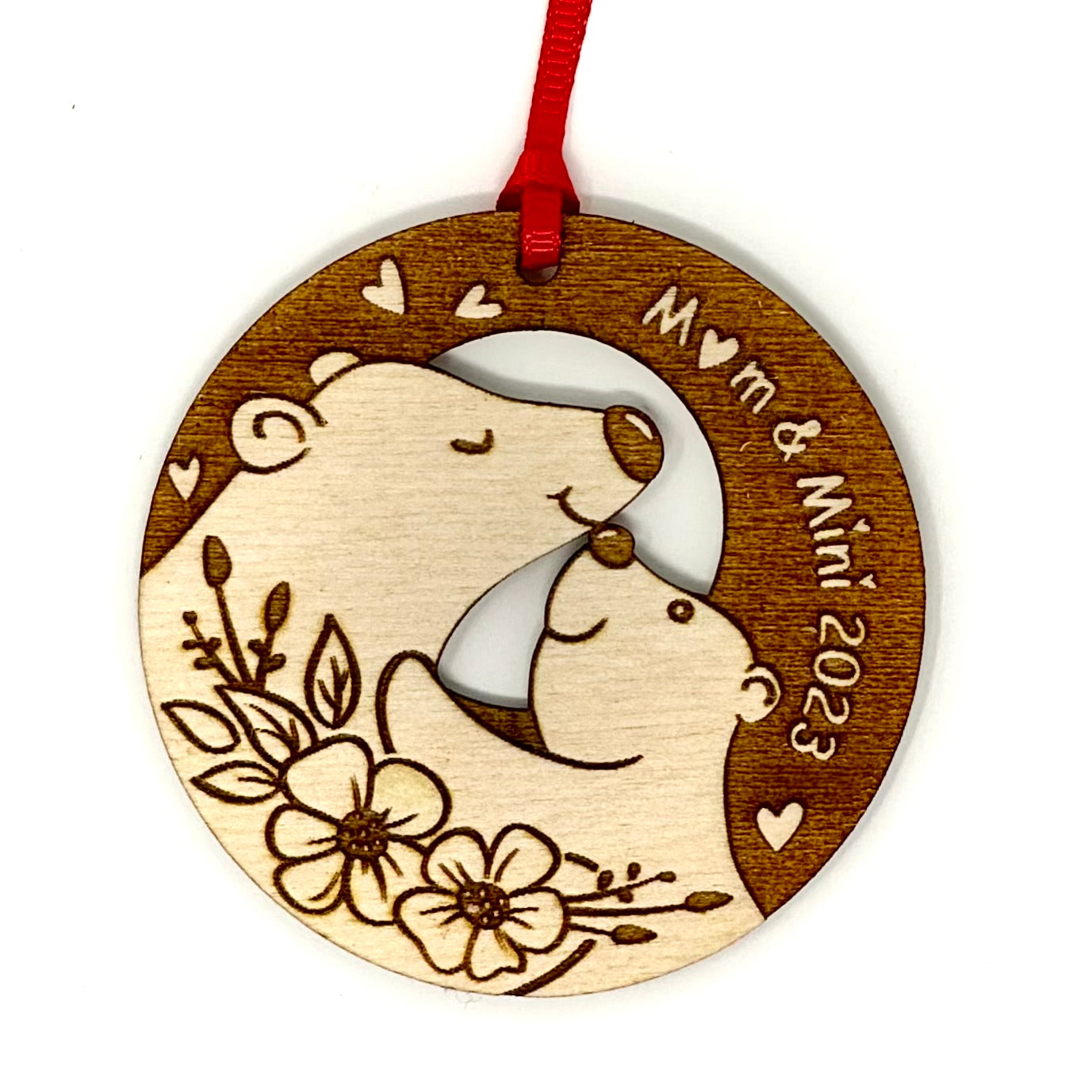 Mama and Mini Bear Ornament